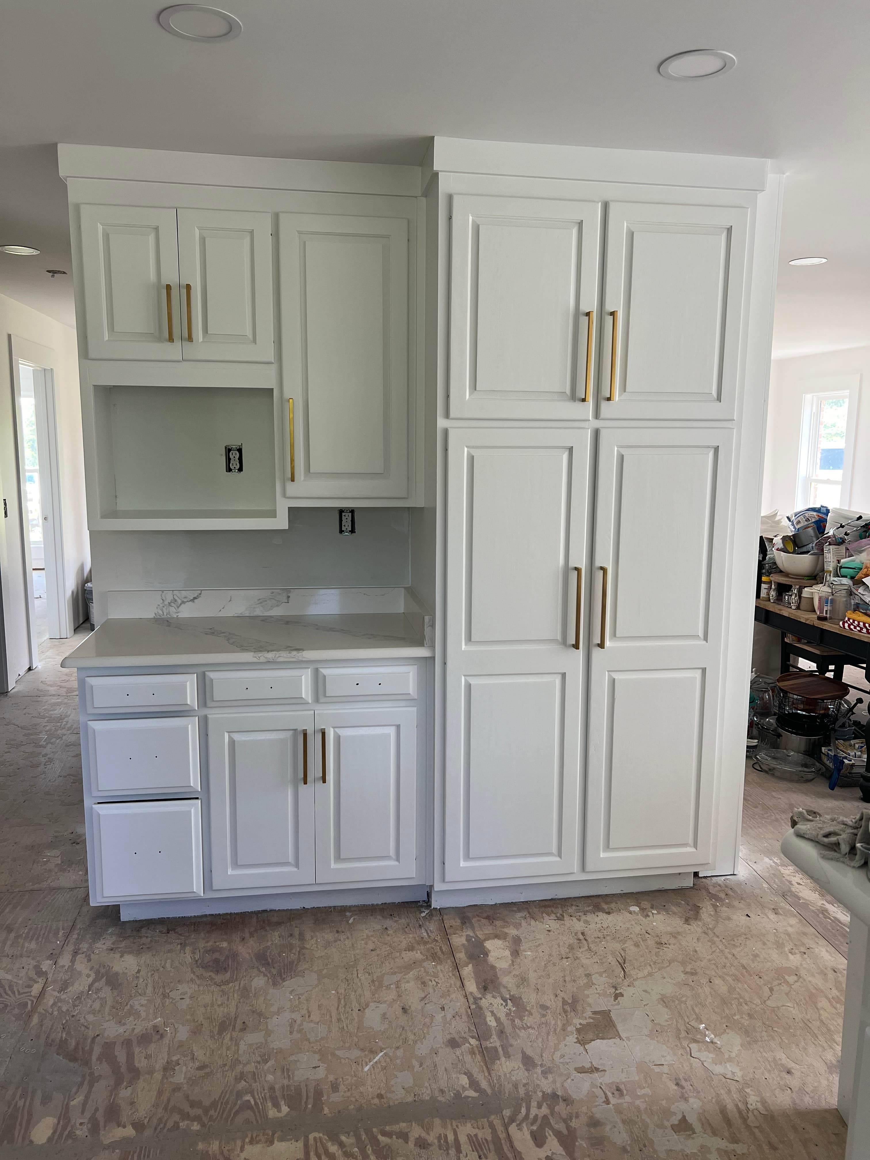 Built-In Cabinet Conversion after